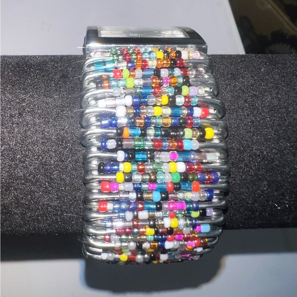 Colorful Beaded Watch Bracelet - Picture 1 of 4